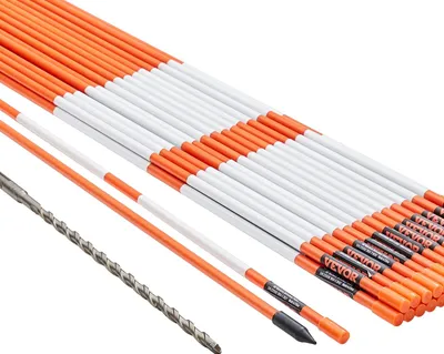 Zdjęcie produktu dla Słupki śniegowe odblaskowe 30szt 122cm refleksyjne włókno szklane zestaw