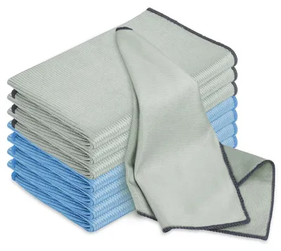 Produktbild von Fensterputztücher Mikrofaser 8 Stück 30 x 40 cm streifenfrei fusselfrei