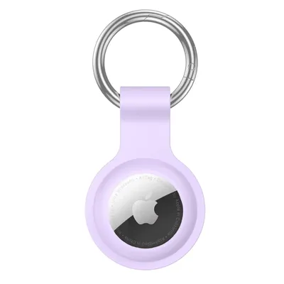 Produktbild von AirTag Anhänger Lila– AirTag Schlüsselanhänger / Hülle – Silikon Cover Case für Apple AirTag
