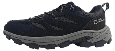 Image de Chaussures de sport Jack Wolfskin Vojo Tour Texapore Low pour hommes, chaussures de randonnée outdoor, couleur noire, adaptées également à un usage quotidien