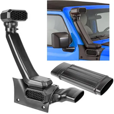 Passt für Jeep Wrangler JL ab 2018- Offroad Schnorchel Kit kurz Komplett Set in der Farbe von Carparts-Online GmbH