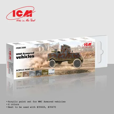 Produktbild von ICM 3086 - WWI Armored vehicles - Neu