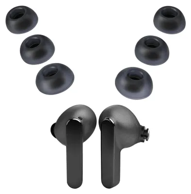 Produktbild von kwmobile 6x Ersatzpolster kompatibel mit JBL Live Pro 2 TWS - Silikon Ersatz Ohrpolster In-Ear Kopfhörer - Headphones Polster