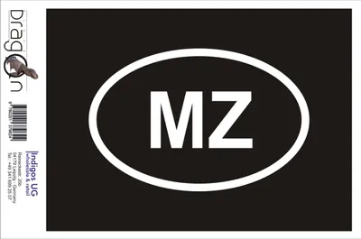 Produktbild von Aufkleber / Autoaufkleber - JDM / Die cut / Auto / OEM - Mosambik MZ - 110x70 mm gold - Heckscheibe / Heckscheibenaufkleber