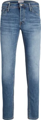 Produktbild von Jack & Jones 12157416, Blau, Jeans, Baumwolle, Elasthan, Polyester, Nicht bleichen, Natürliche Trocknung, Nicht chemisch reinigen