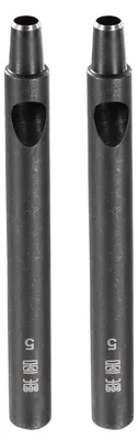 Produktbild von 2 Stück 5mm Lochstanzer Rund Hohlstanzwerkzeug Kohlenstoffstahl für Lederhandwerk