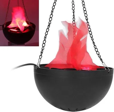Obrázek produktu pro Umělá lampa s plameny – dekorativní rekvizita – 3D světlo s plameny – umělý oheň – doplněk na halloweenskou párty