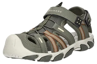 Produktbild von Sneakers Kinder-Jungen-Sandalette Grün-Braun, Farbe:grün, EU Größe:39