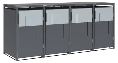 Obrázok produktu pre Westmann Tonus 4 kovový odpadkový box 4x240 l antracitový