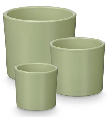 Produktbild von Blumentöpfe aus Keramik, 3 Stück, Ø 14, 17, 22 cm