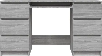 Produktbild von "Winterschlussverkauf "Schreibtisch/Büro-Möbel - CLORIS - Computertisch moderner - Grau Sonoma 140x50x77 cm Holzwerkstoff - DEMöbel4724453