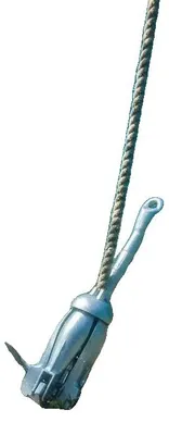 Produktbild von Faltanker, heißgetauchter Gusseisen, 4 kg Gewicht, Silber