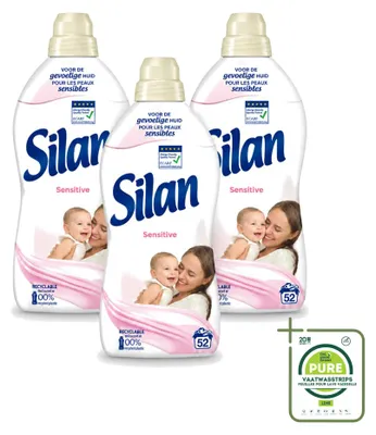 Produktbild von 3 x Silan Sensitive Weichspüler - 1144 ml - Großpackung - 3 Stücke