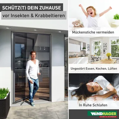 Produktbild von Türvorhang Easy 95 x 220 cm schwarz