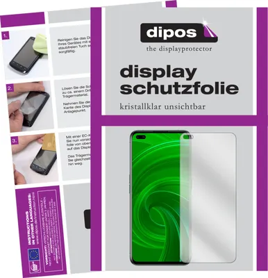 Produktbild von 2x Schutzfolie für Oppo Realme X50t 5G klar Displayschutzfolie Folie Display Schutz dipos