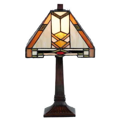 Produktbild von LumiLamp Tischlampe Tiffany komplett Ø 30 cm, Weiß, 22x22x38 cm