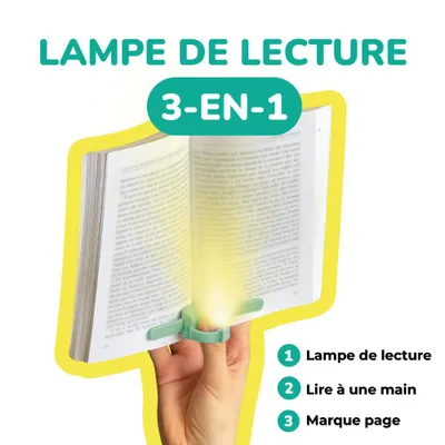 Image de Lampe de lecture 3-en-1 Lizia - Verte