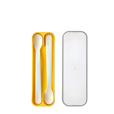 Produktbild von Mepal set fütterlöffel mio 2 stück - yellow