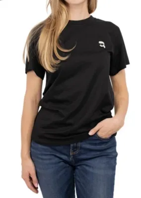 Produktbild von Damen T-Shirt Karl Lagerfeld Schwarz Gr L