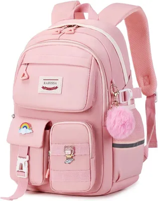 Produktbild von Schulrucksack, wasserdicht, für Schule, rosa