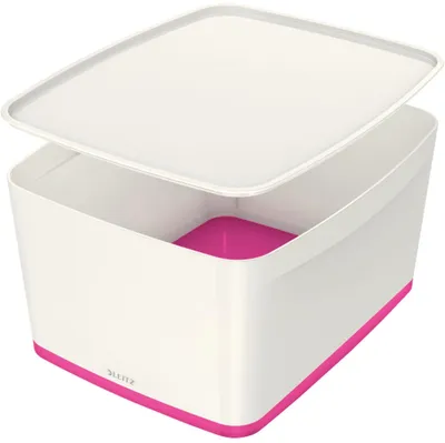 Produktbild von Leitz Aufbewahrungsbox MyBox 52161023 mittel 18l Deckel ws/pi