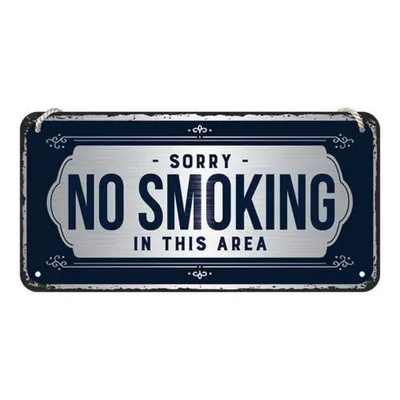 Zdjęcie produktu dla Metalowy Plakat Zawieszka 10 X 20Cm Sorry, No Smoking