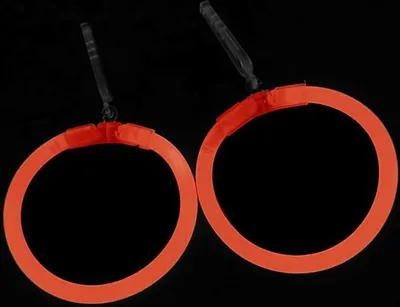 Produktbild von 1 Paar Creolen Ohrringe ORANGE wiederverwendbar