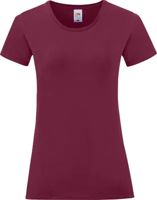 Immagine prodotto di Maglietta Fruit Of The Loom Damen Iconic, kurzärmlig PC3400 (S) (Burgunder)