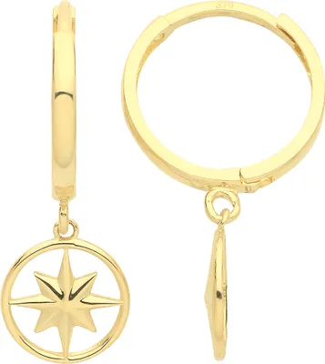 Produktbild von Edle 9 Karat (375) Gold Damen - Paar Ohrringe - 24mm*9mm; TRS26499