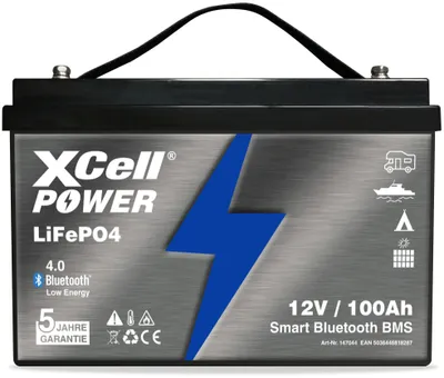 Obrázek produktu pro XCell LiFePO4 Akku 12V / 100Ah Pro Ultimate inkl. Bluetooth
