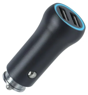 Produktbild von Setty Schnell-Autoladegerät 2x USB-A 3A 15W Schwarz Schnellladeleistung