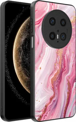 Produktbild von Geeignet für Huawei Mate 70 Telefon Fall mit Marmor-Druck - TPU zurück Abdeckung Fall Marmor-Design - Pink - Smartphonica