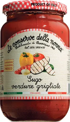 Immagine prodotto di Le Conserve della Nonna Sugo alle Verdure, con verdure grigliate 370 ml.