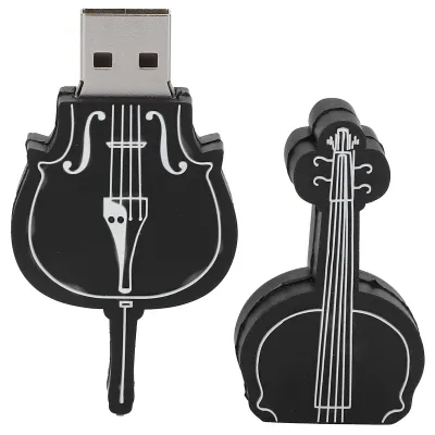 Image de Clé USB portable en forme de violoncelle, idéale pour le stockage d'informations et le transfert de données, parfaite comme cadeau (64 Go)