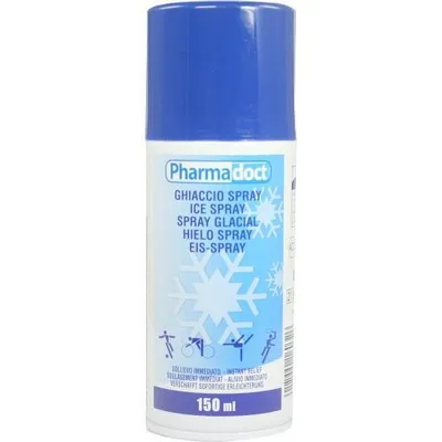 Produktbild von Pharmadoct Eis Spray zur Linderung von Prellungen und Stauchungen, 150 ml Lösung