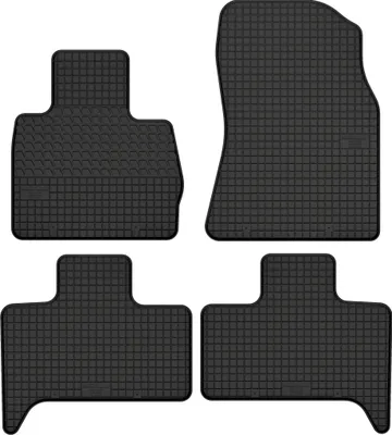 Produktbild von Gummimatten passend für BMW X5 E53 (99-06) Gummi Fußmatten Satz Schwarz + Stopper