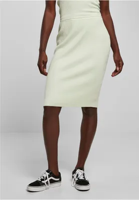 Produktbild von TB5058 - Ladies Rib Knit Midi Skirt lightmint L