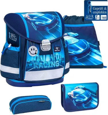 Zdjęcie produktu dla Belmil Classy ergonomiczna saszetka 4-częściowa - Racing Blue Neon