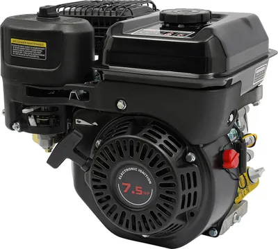 Produktbild von Benzinmotor - Viertakt Einzylinder 212 cm³ - Leistung 7,5 PS - 3600 U/min - Kraftstofftank 3,6 l - Öl 0,65 l - Schwarz