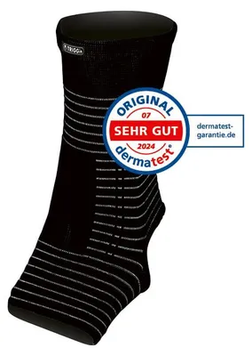 Produktbild von TRIGGin Bandage Knöchel anthrazit/schwarz mit Kupferfasern & Carbon