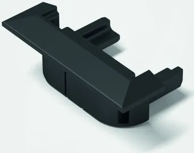Productafbeelding van Halemeier Eindkappen ChannelLine C, type 2, zwart. Set van 2 stuks