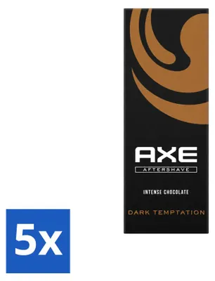 Obrázok produktu pre 5 kusov balenia osviežujúceho balzamu po holení Axe Aftershave Dark Temptation s vôňou čokolády - 100 ml - výhodná sada