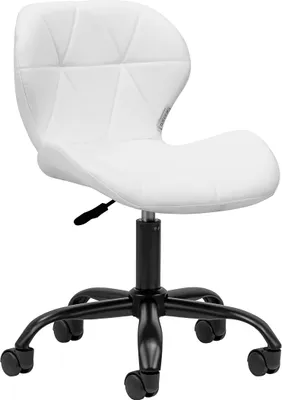 Produktbild von Kosmetikhocker QS-06B schwarz-weiß