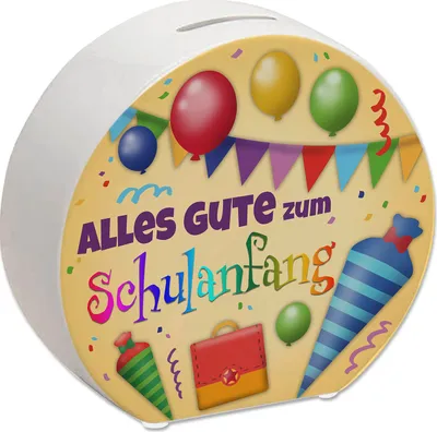 Produktbild von Alles Gute zum Schulanfang Spardose zur Einschulung