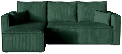 Produktbild von BroMARKT Ecksofa TOP Schlaffunktion Bettkasten L-Form Grün