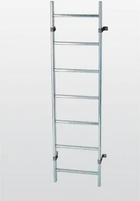Produktbild von MUNK Schachtleiter Stahl verzinkt 300mm breit 4 Sprossen 1,12m lang