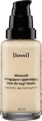 Produktbild von Iossi Winorośl Liftingująco-ujędrniający krem do szyi i biustu z bakuchiolem, 100ml