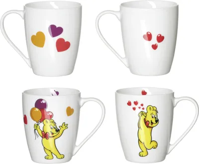 Ritzenhoff und Breker Haribo Kaffeebecher Heart 2fach sort 360ml
