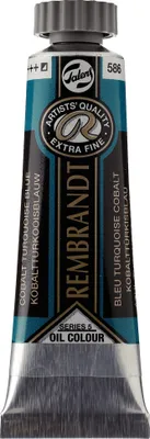 Zdjęcie produktu dla Rembrandt Farba olejna w tubie 15 ml Kobalt Turkusowy Niebieski 586
