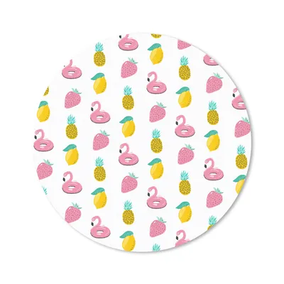Produktbild von MuchoWow® Mauspad Mousepad Sommer - Obst - Muster 30x30 cm - Mousepads - Maus Mat - Pad - Mausunterlage - Tischunterlage - Schreibtischmatten